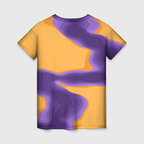 Женская футболка Фиолетовая река / 3D-принт – фото 2