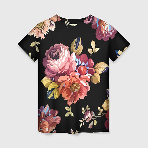 Женская футболка Розы в летней ночи Fashion trend / 3D-принт – фото 2