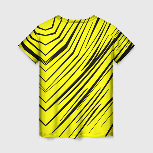 Женская футболка Borussia боруссия абстрактный фон желтый / 3D-принт – фото 2