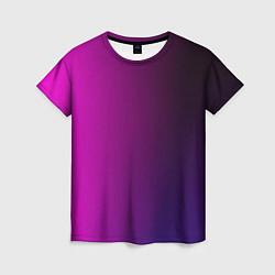 Футболка женская VIOLET gradient, цвет: 3D-принт