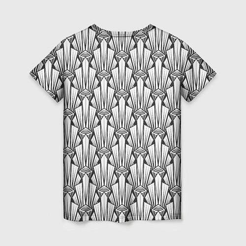 Женская футболка Современный геометрический узор светлый фон / 3D-принт – фото 2