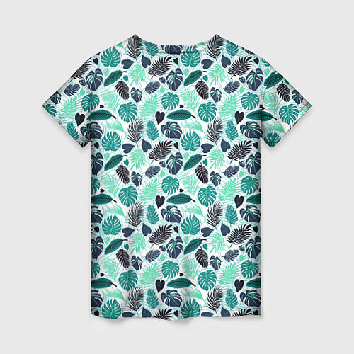 Женская футболка PALM LEAF TEXTURE / 3D-принт – фото 2