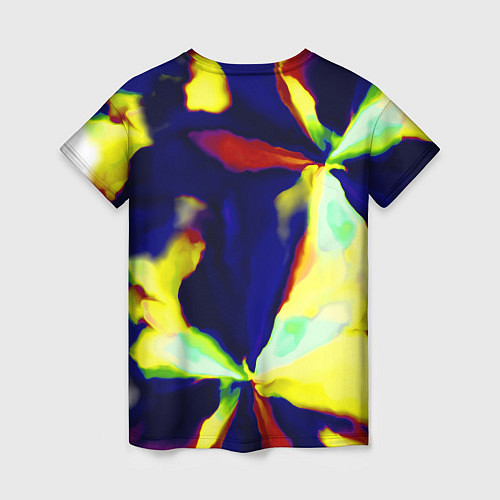 Женская футболка Разноцветный вспышка / 3D-принт – фото 2