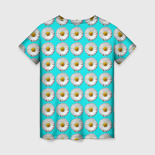 Женская футболка CHAMOMILE FLOWERS / 3D-принт – фото 2