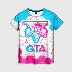 Футболка женская GTA Neon Gradient, цвет: 3D-принт