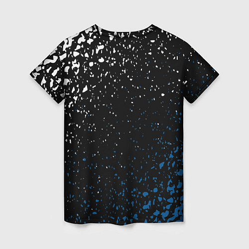 Женская футболка Psg брызги красок / 3D-принт – фото 2