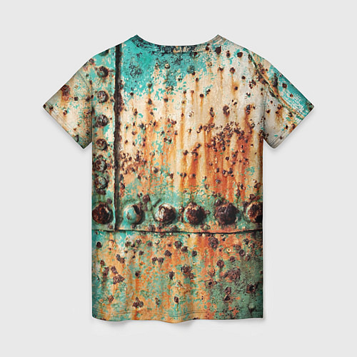 Женская футболка Искусство коррозии металла Rust / 3D-принт – фото 2