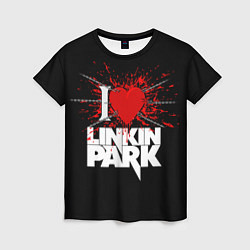 Футболка женская Linkin Park Сердце, цвет: 3D-принт