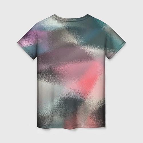 Женская футболка Современный разноцветный абстрактный узор / 3D-принт – фото 2