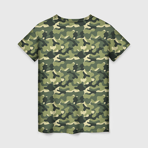 Женская футболка Один в поле воин если он по-русски скромен / 3D-принт – фото 2