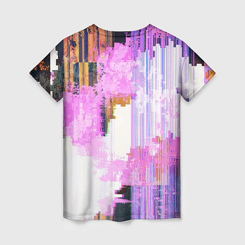 Женская футболка Glitch art Fashion trend / 3D-принт – фото 2