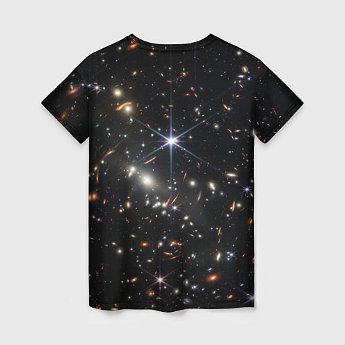 Женская футболка Новое изображение ранней вселенной от Джеймса Уэбб / 3D-принт – фото 2