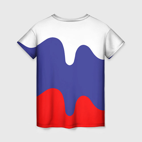 Женская футболка МЧС - флаг России / 3D-принт – фото 2