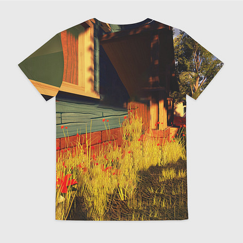 Женская футболка Hello Neighbor Привет сосед Сосед поливает / 3D-принт – фото 2