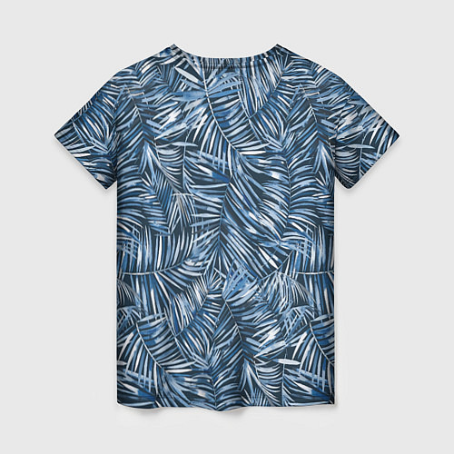 Женская футболка Тропические листья пальмы / 3D-принт – фото 2