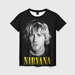 Футболка женская Nirvana - Kurt Donald Cobain, цвет: 3D-принт