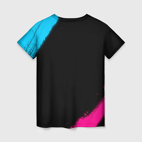 Женская футболка Napoli FC Neon Gradient / 3D-принт – фото 2