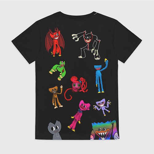 Женская футболка Разноцветные Хагги Вагги / 3D-принт – фото 2