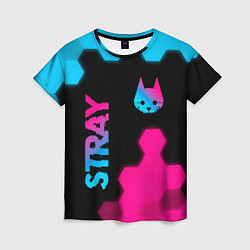 Футболка женская Stray: Neon Gradient, цвет: 3D-принт