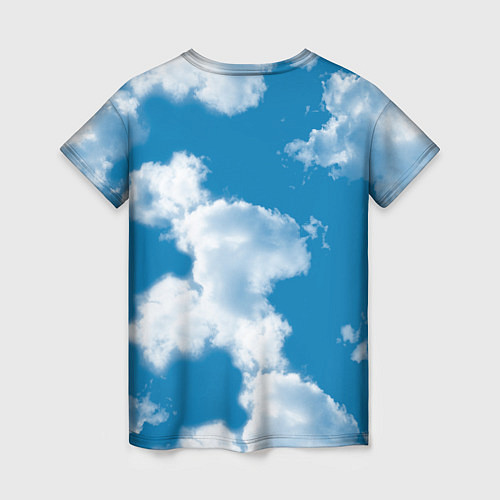 Женская футболка Небо в облаках / 3D-принт – фото 2