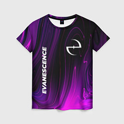 Футболка женская Evanescence violet plasma, цвет: 3D-принт