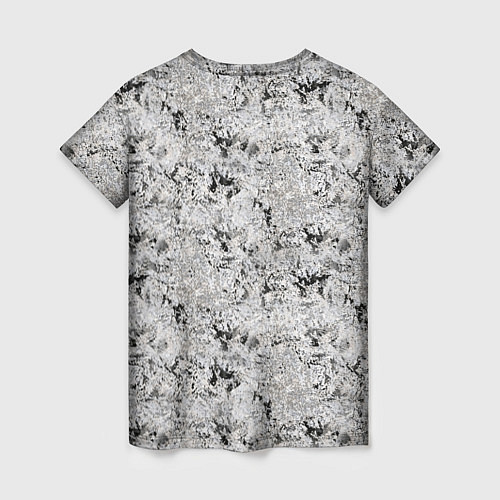 Женская футболка Светло серый абстрактный / 3D-принт – фото 2