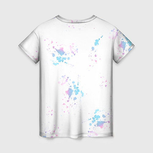 Женская футболка Тропический букет с колибри / 3D-принт – фото 2