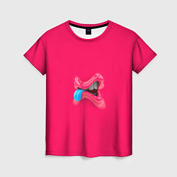 Футболка женская Розовый монстр, цвет: 3D-принт