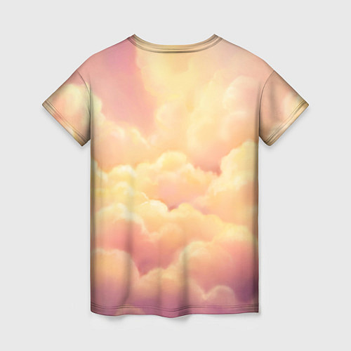 Женская футболка Птеродактиль в облаках / 3D-принт – фото 2