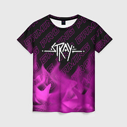 Женская футболка Stray pro gaming: символ сверху