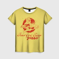 Футболка женская Stranger Things 4 - Surfer boy pizza, цвет: 3D-принт
