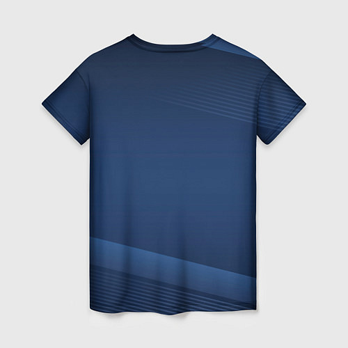 Женская футболка Tottenham hotspur Синяя абстракция / 3D-принт – фото 2