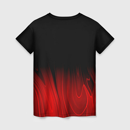 Женская футболка Muse red plasma / 3D-принт – фото 2