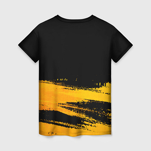 Женская футболка Evanescence - gold gradient: символ сверху / 3D-принт – фото 2