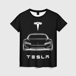 Футболка женская Tesla white light, цвет: 3D-принт