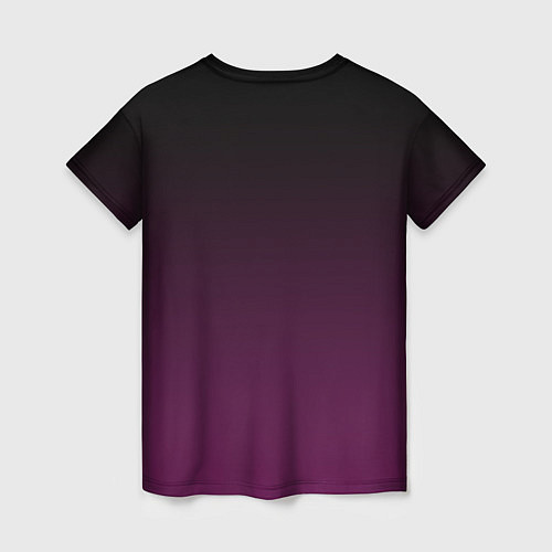 Женская футболка Светящийся неоновый лев / 3D-принт – фото 2
