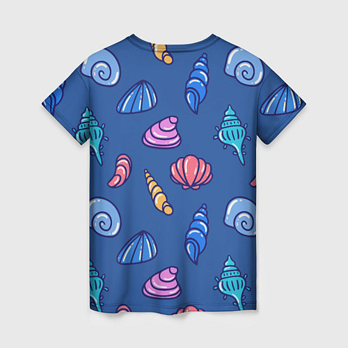 Женская футболка Паттерн из морских раковин / 3D-принт – фото 2