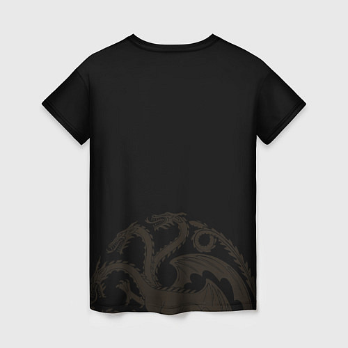 Женская футболка Дом Дракона Корона Таргариенов / 3D-принт – фото 2