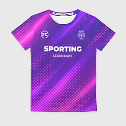 Женская футболка Sporting legendary sport grunge