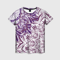 Футболка женская Фиолетовые мандалы, цвет: 3D-принт