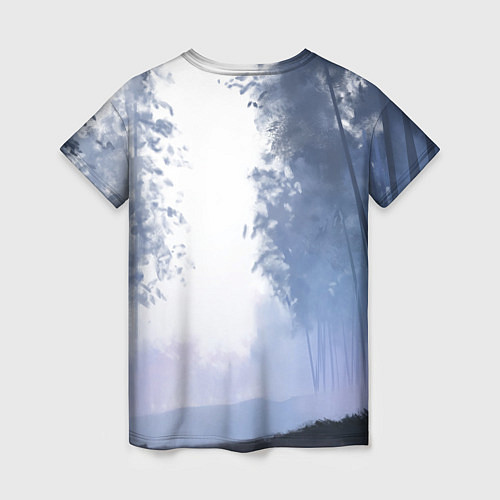 Женская футболка Дзин в лесу / 3D-принт – фото 2