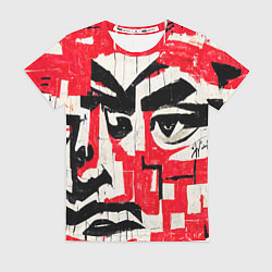 Футболка женская Уличная гранж абстракция, цвет: 3D-принт