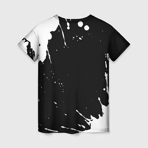 Женская футболка Девушка прораб - определение на темном фоне / 3D-принт – фото 2
