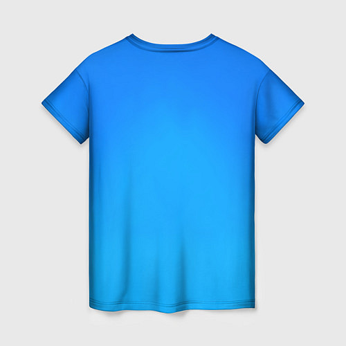 Женская футболка Lil Peep На Синем Фоне / 3D-принт – фото 2