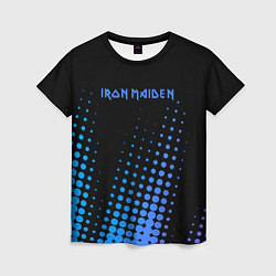 Футболка женская Iron Maiden - neon, цвет: 3D-принт