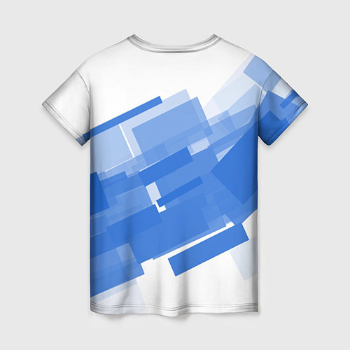 Женская футболка Геометрия в синем / 3D-принт – фото 2