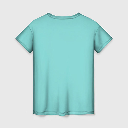 Женская футболка Голубая геометрическая абстракция Круги и сферы Го / 3D-принт – фото 2