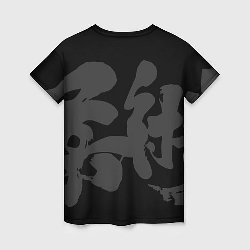 Женская футболка Jiu-jitsu throw logo / 3D-принт – фото 2