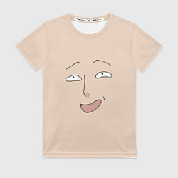 Футболка женская One Punch man Saitama face, цвет: 3D-принт