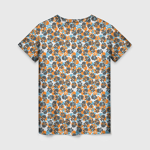 Женская футболка Череп с ушами / 3D-принт – фото 2